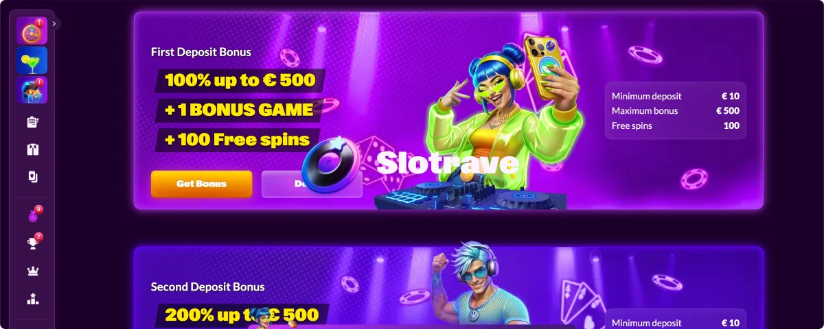 Slotrave Mobile App