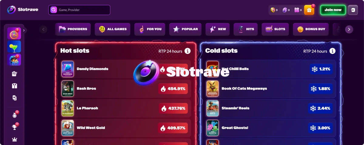 Slotrave Online Casino Games